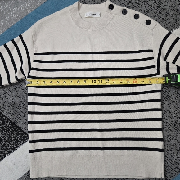 Everlane The Mariner Crew Sweater, Wool/Cotton, M, NWOT - Picture 4 of 15